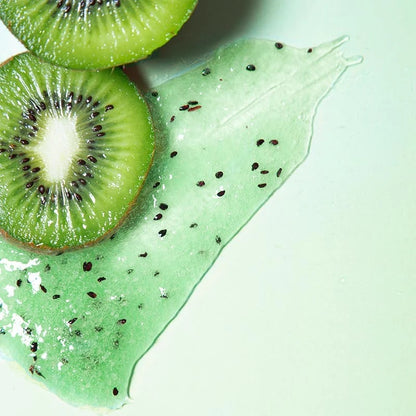 Avant-shampooing gelée détox exfoliante - fruits kiwi avec pépins