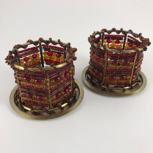 P7978 - Oriental tealight holder duo