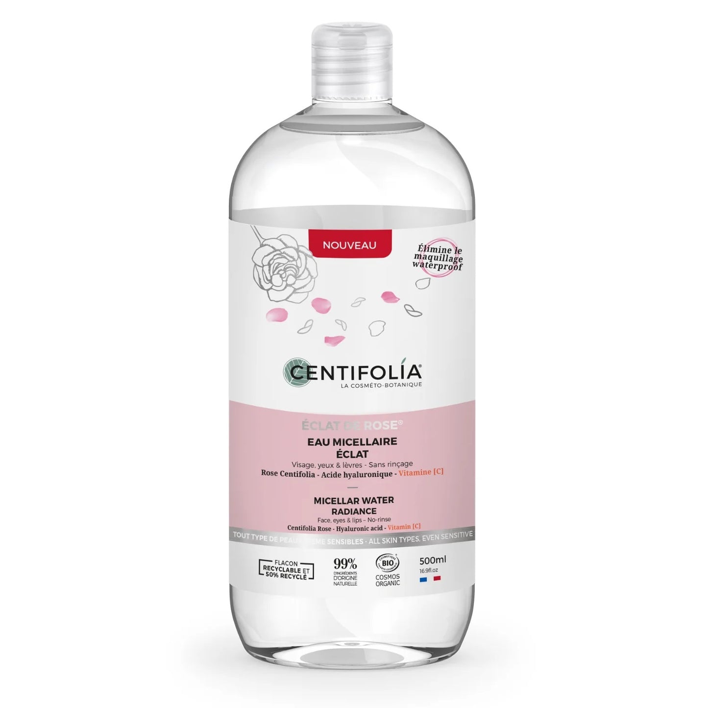 Éclat de Rose Eau micellaire - bouteille de 500 ml