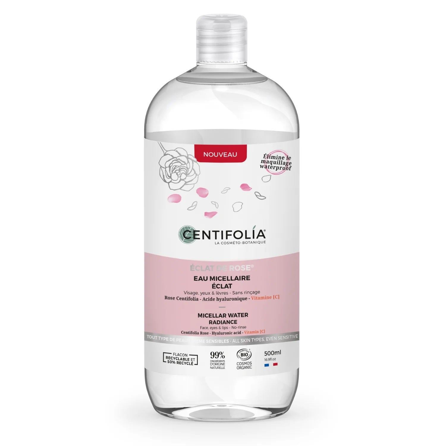 Éclat de Rose Eau micellaire - bouteille de 500 ml